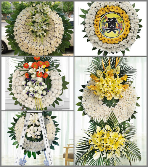 浙江省湖州安吉县孝丰镇横溪坞村花圈速递